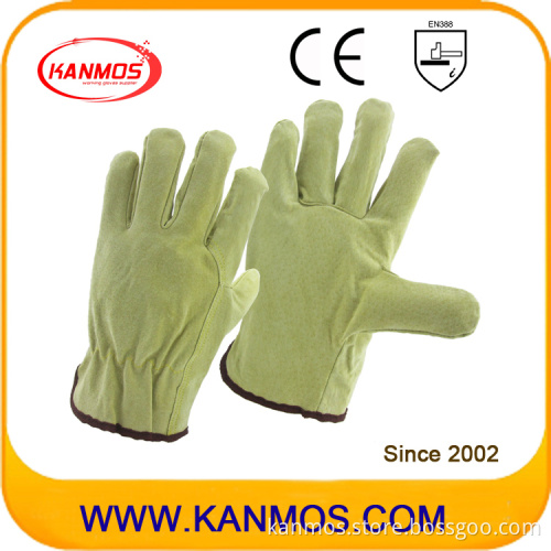 Industrial Safety Pig Split Leather Driver Work Gloves (21201)